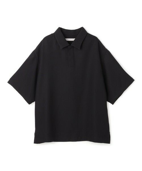 UNFILO / アンフィーロ ポロシャツ | ダブルクロス ポロシャツ（ブラック）