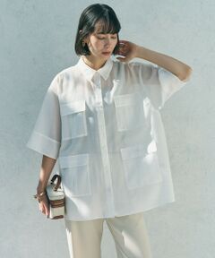 UNFILO / アンフィーロ シャツ・ブラウス | シアー サファリシャツ