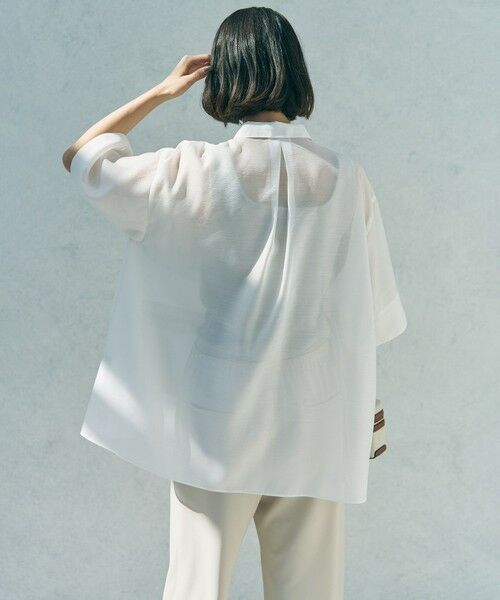 UNFILO / アンフィーロ シャツ・ブラウス | シアー サファリシャツ | 詳細3