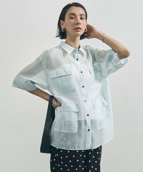 UNFILO / アンフィーロ シャツ・ブラウス | シアー サファリシャツ | 詳細7