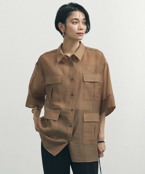 UNFILO / アンフィーロ シャツ・ブラウス | シアー サファリシャツ | 詳細18