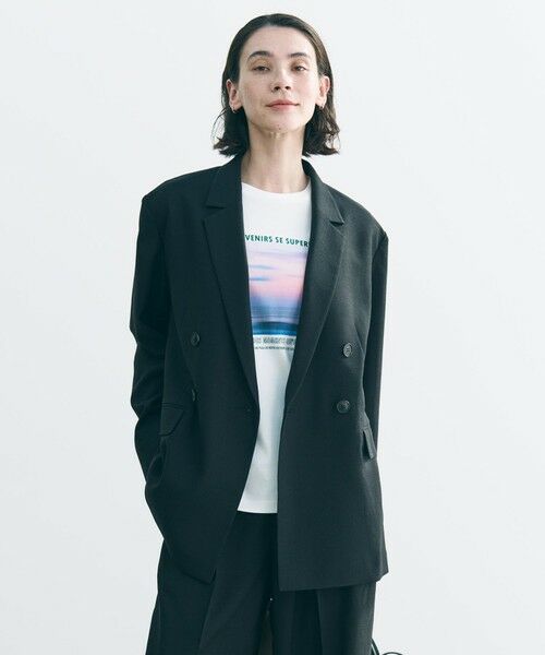 UNFILO / アンフィーロ テーラードジャケット | 【セットアップ着用可】TENNEN TOUCH ダブルブレスト ジャケット（ブラック）