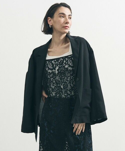 UNFILO / アンフィーロ テーラードジャケット | シアー オーバージャケット | 詳細12