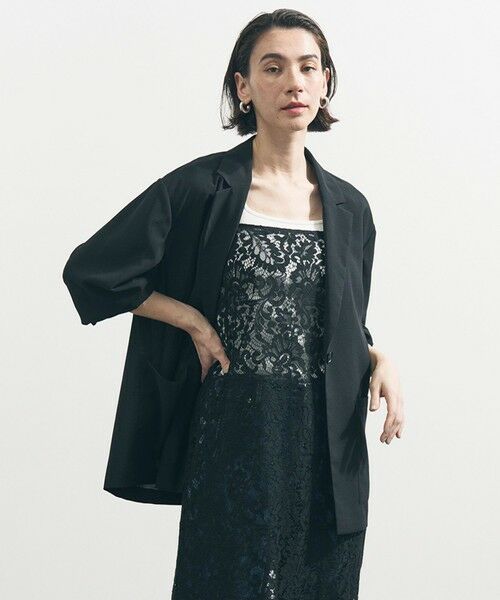 UNFILO / アンフィーロ テーラードジャケット | シアー オーバージャケット | 詳細13