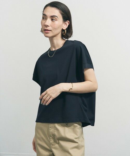 UNFILO / アンフィーロ カットソー | 【一部店舗限定カラー】BEAUTY FORM-T コクーンTシャツ（ネイビー）