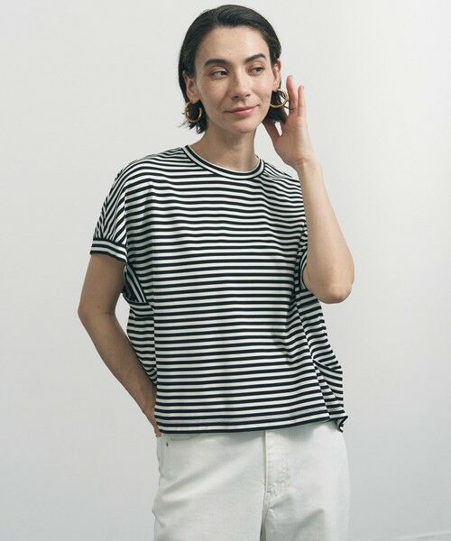 UNFILO / アンフィーロ カットソー | 【一部店舗限定カラー】BEAUTY FORM-T コクーンTシャツ（ボーダー）