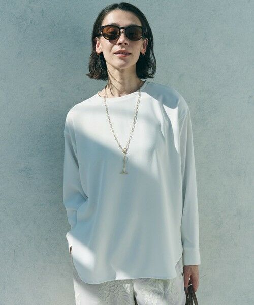 UNFILO / アンフィーロ シャツ・ブラウス | ジョーゼット ラウンドテール プルオーバー | 詳細2