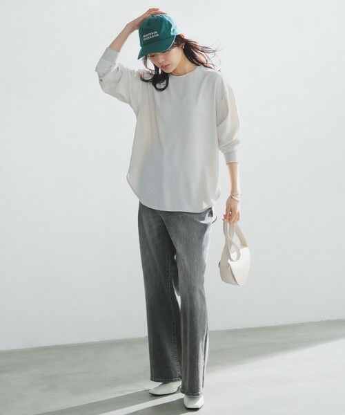 UNFILO / アンフィーロ シャツ・ブラウス | ジョーゼット ラウンドテール プルオーバー | 詳細9