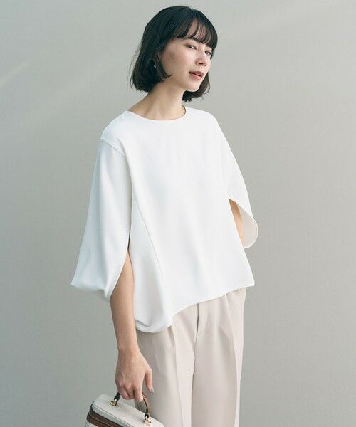 UNFILO / アンフィーロ シャツ・ブラウス | ジョーゼット ドルマンプルオーバー | 詳細1