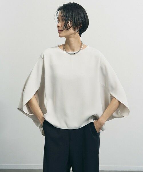 UNFILO / アンフィーロ シャツ・ブラウス | ジョーゼット ドルマンプルオーバー | 詳細9