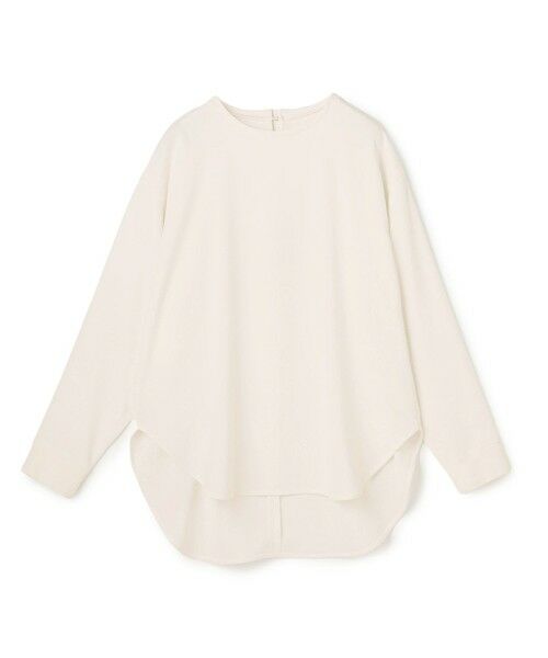 UNFILO / アンフィーロ シャツ・ブラウス | ジョーゼット ラウンドテール プルオーバー（グレージュ）