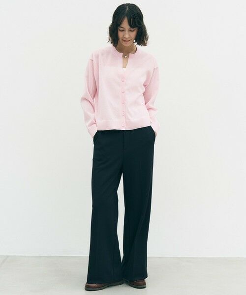 UNFILO / アンフィーロ カーディガン・ボレロ | シアーフォルムニット キーネックカーディガン | 詳細13