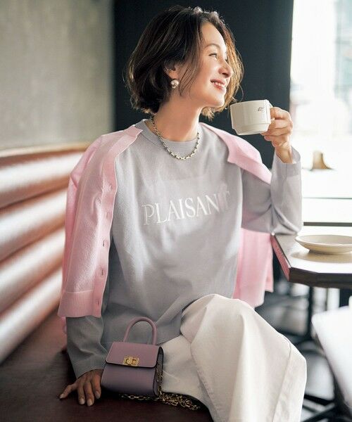 UNFILO / アンフィーロ カーディガン・ボレロ | シアーフォルムニット キーネックカーディガン | 詳細6