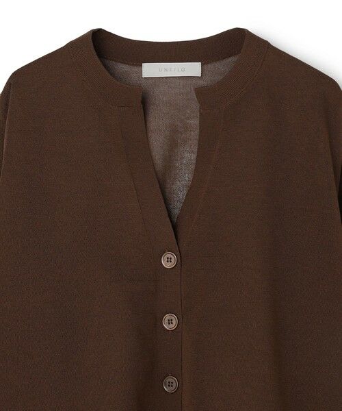UNFILO / アンフィーロ カーディガン・ボレロ | シアーフォルムニット キーネックカーディガン | 詳細17