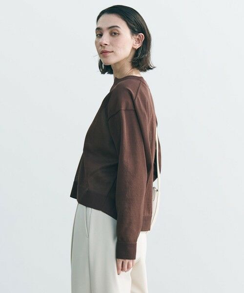 UNFILO / アンフィーロ カーディガン・ボレロ | シアーフォルムニット キーネックカーディガン | 詳細24