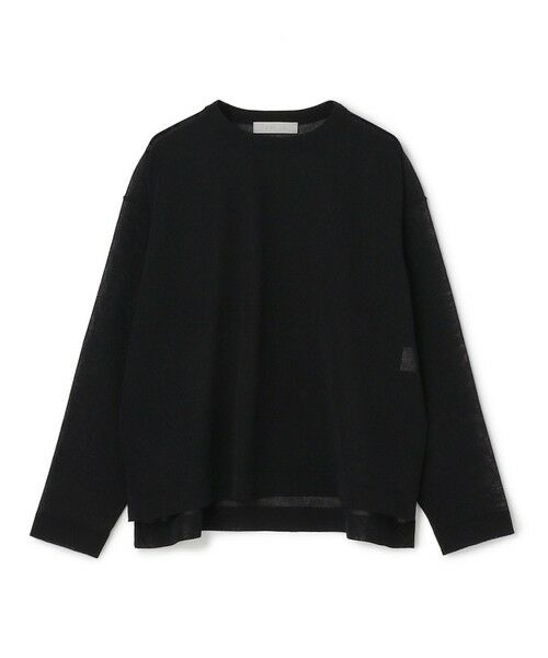 UNFILO / アンフィーロ ニット・セーター | シアーフォルムニット クルーネック（ブラック）