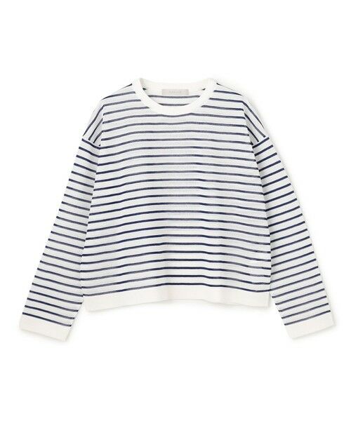 UNFILO / アンフィーロ ニット・セーター | シアーフォルムニット ボーダー | 詳細3