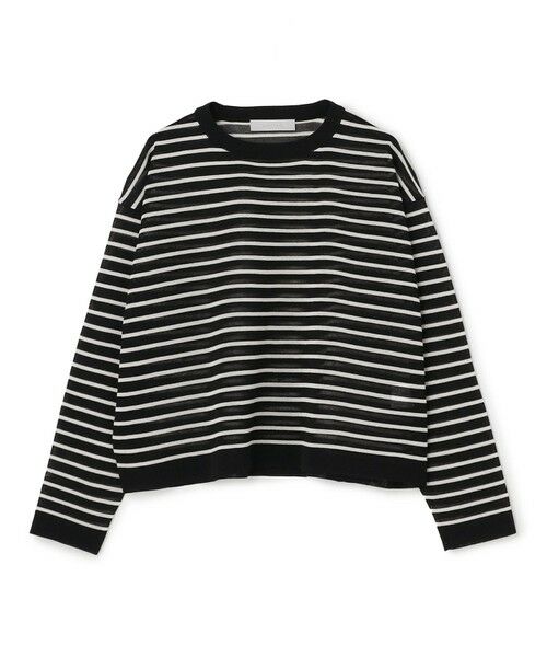 UNFILO / アンフィーロ ニット・セーター | シアーフォルムニット ボーダー | 詳細5