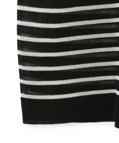 UNFILO / アンフィーロ ニット・セーター | シアーフォルムニット ボーダー | 詳細8