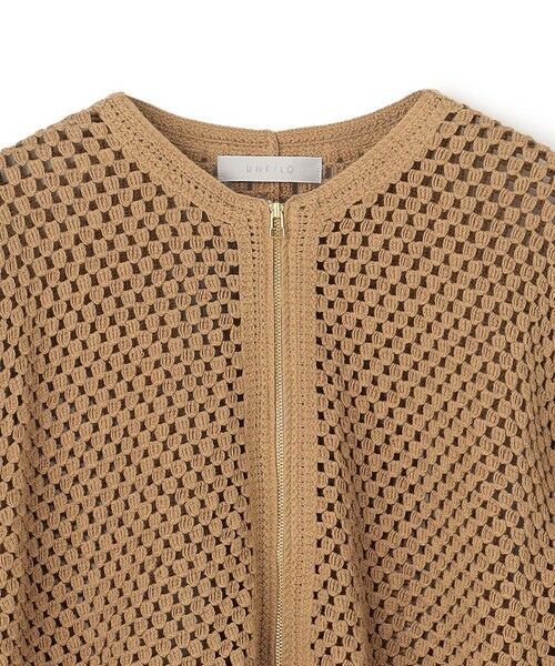 UNFILO / アンフィーロ カーディガン・ボレロ | クロシェレースニット ZIPカーディガン | 詳細7