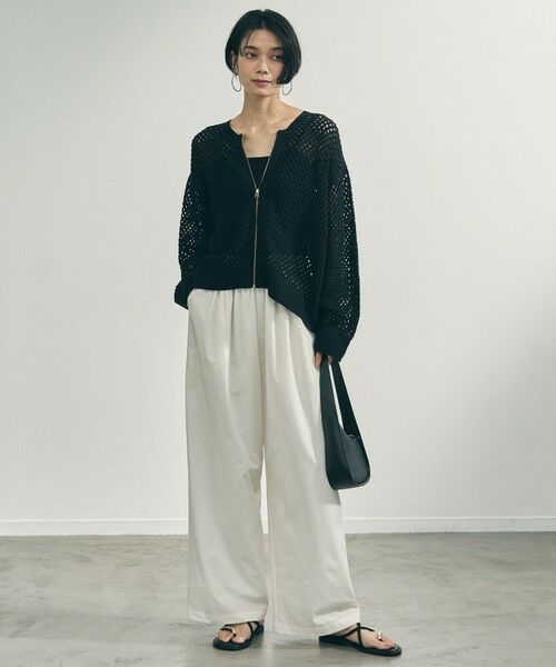 UNFILO / アンフィーロ カーディガン・ボレロ | クロシェレースニット ZIPカーディガン | 詳細16