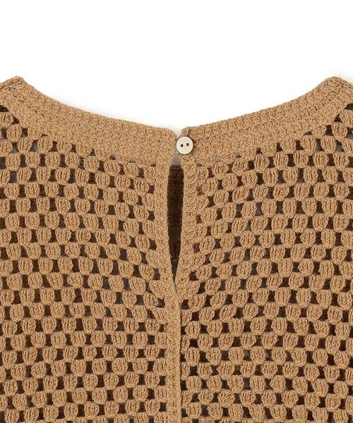 UNFILO / アンフィーロ ニット・セーター | クロシェレースニット ハーフスリーブ プルオーバー | 詳細8