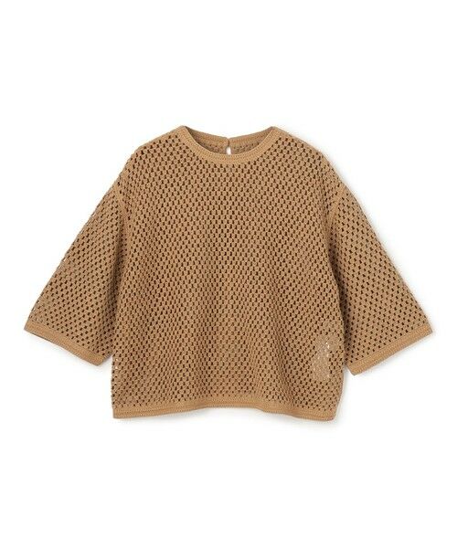 UNFILO / アンフィーロ ニット・セーター | クロシェレースニット ハーフスリーブ プルオーバー | 詳細3