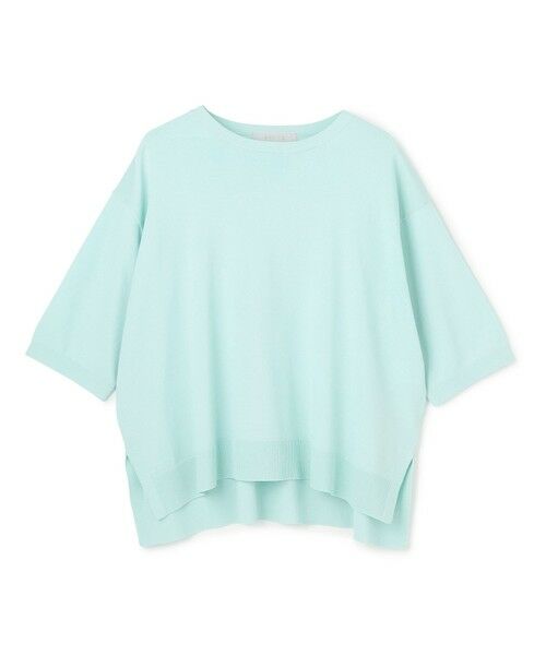 UNFILO / アンフィーロ ニット・セーター | スゴ機能美ニット ハーフスリーブ（ミント）