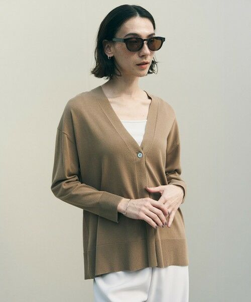 UNFILO / アンフィーロ カーディガン・ボレロ | 【WEB限定カラー】イージーカーディガン（キャメル）