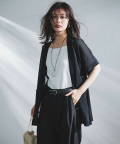 UNFILO / アンフィーロ ベスト | シアーフォルムニット ジャケットジレ