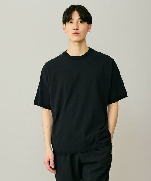 UNFILO / アンフィーロ ニット・セーター | アラエルアンチピリングニット クルー（ネイビー）