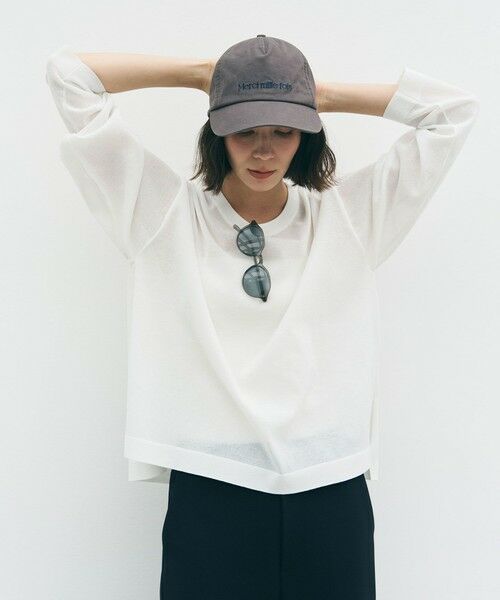 UNFILO / アンフィーロ ニット・セーター | シアーフォルムニット クルーネック | 詳細1