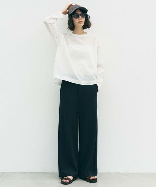 UNFILO / アンフィーロ ニット・セーター | 【VERY掲載】シアーフォルムニット クルーネック | 詳細3