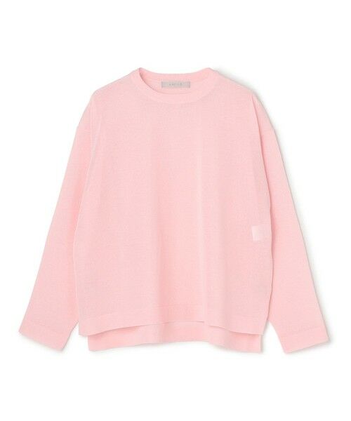 UNFILO / アンフィーロ ニット・セーター | シアーフォルムニット クルーネック（ピンク）