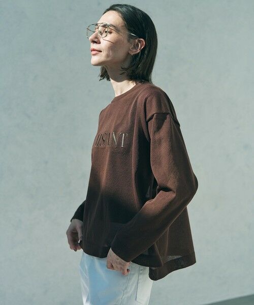 UNFILO / アンフィーロ ニット・セーター | シアーフォルムニット クルーネック | 詳細17