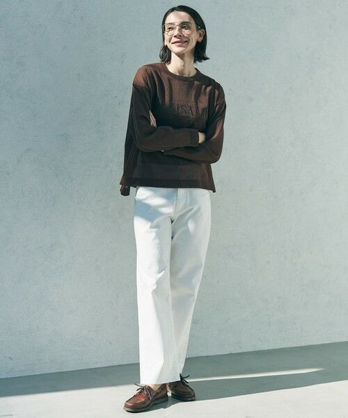 UNFILO / アンフィーロ ニット・セーター | シアーフォルムニット クルーネック | 詳細18