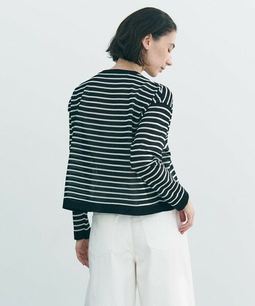 UNFILO / アンフィーロ ニット・セーター | シアーフォルムニット ボーダー | 詳細5