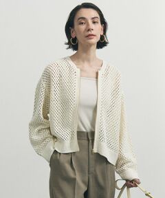 クロシェレースニット ZIPカーディガン
