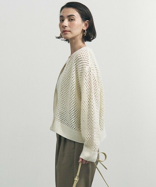 UNFILO / アンフィーロ カーディガン・ボレロ | クロシェレースニット ZIPカーディガン | 詳細3