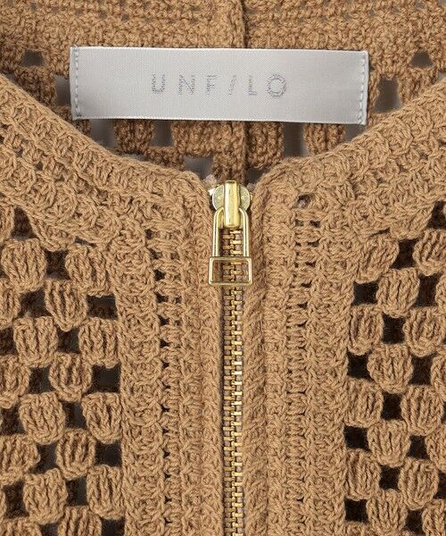 UNFILO / アンフィーロ カーディガン・ボレロ | クロシェレースニット ZIPカーディガン | 詳細8