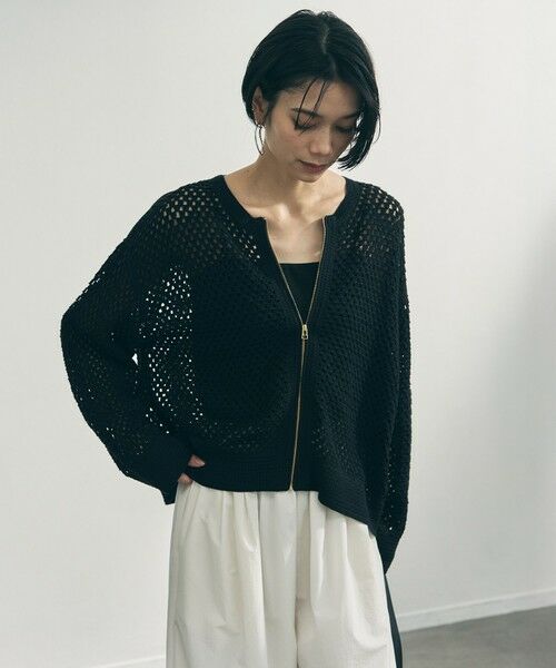 UNFILO / アンフィーロ カーディガン・ボレロ | クロシェレースニット ZIPカーディガン | 詳細14
