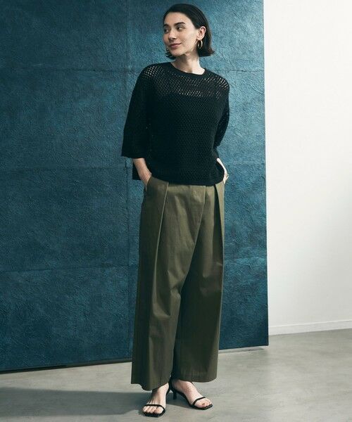 UNFILO / アンフィーロ ニット・セーター | クロシェレースニット ハーフスリーブ プルオーバー | 詳細6