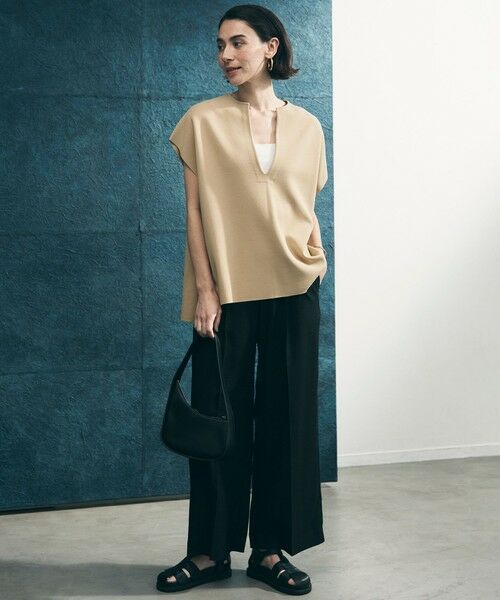 UNFILO / アンフィーロ ニット・セーター | 【WEB限定カラー】スゴ機能美ニット キーネック ジレ | 詳細15