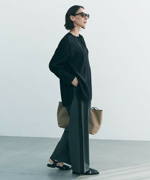 UNFILO / アンフィーロ その他パンツ | 【セットアップ着用可】マイビューティ 側章ワイドパンツ | 詳細2