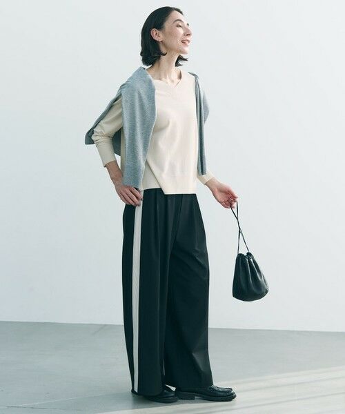 UNFILO / アンフィーロ その他パンツ | 【セットアップ着用可】マイビューティ 側章ワイドパンツ | 詳細12