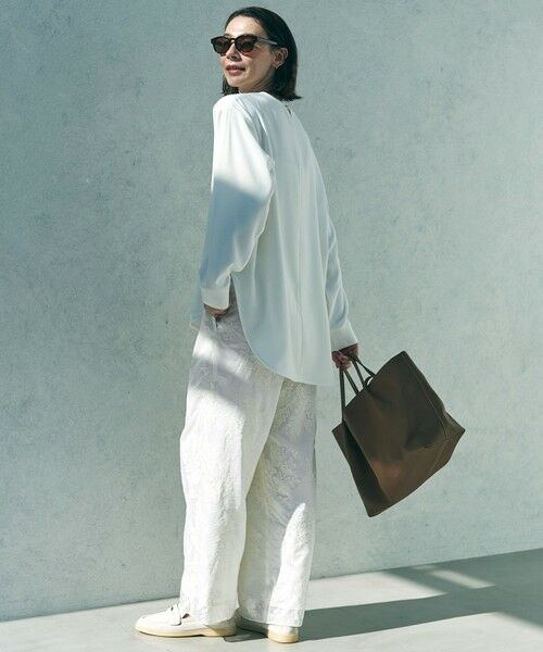 UNFILO / アンフィーロ その他パンツ | 【ウエストゴム】ボタニカル エンブロイダリー パンツ | 詳細4