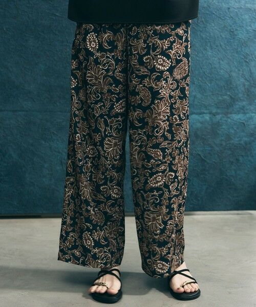 UNFILO / アンフィーロ その他パンツ | 【ウエストゴム】プリント イージーパンツ | 詳細8