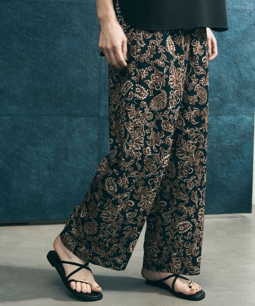 UNFILO / アンフィーロ その他パンツ | 【ウエストゴム】プリント イージーパンツ | 詳細9