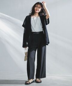 UNFILO / アンフィーロ その他パンツ | 【セットアップ着用可】TENNEN TOUCH タックワイドパンツ