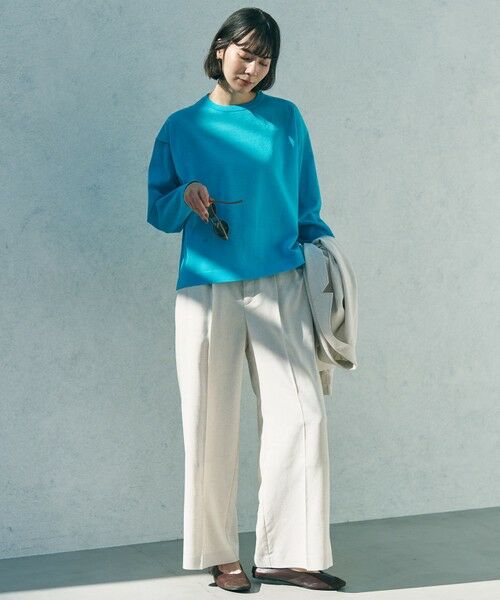 UNFILO / アンフィーロ その他パンツ | 【セットアップ着用可】TENNEN TOUCH タックワイドパンツ | 詳細1